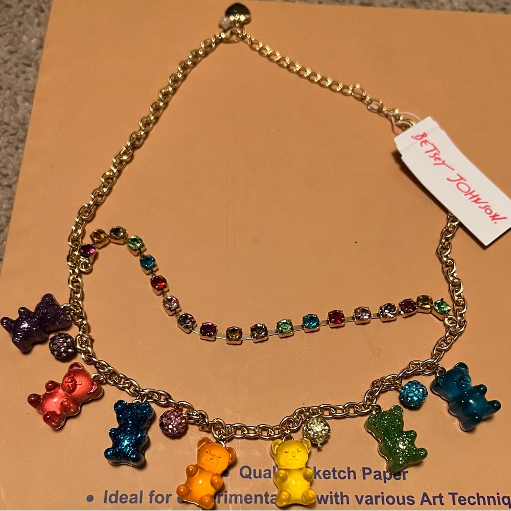 “Betsey Johnson” gummy bear 🐻 necklace. NEW WITH TAGS